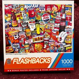 Flashbacks 1000-Piece Jigsaw Puzzle - Colorful Retro Design